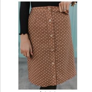 New Roolee Broadway Button Skirt XL